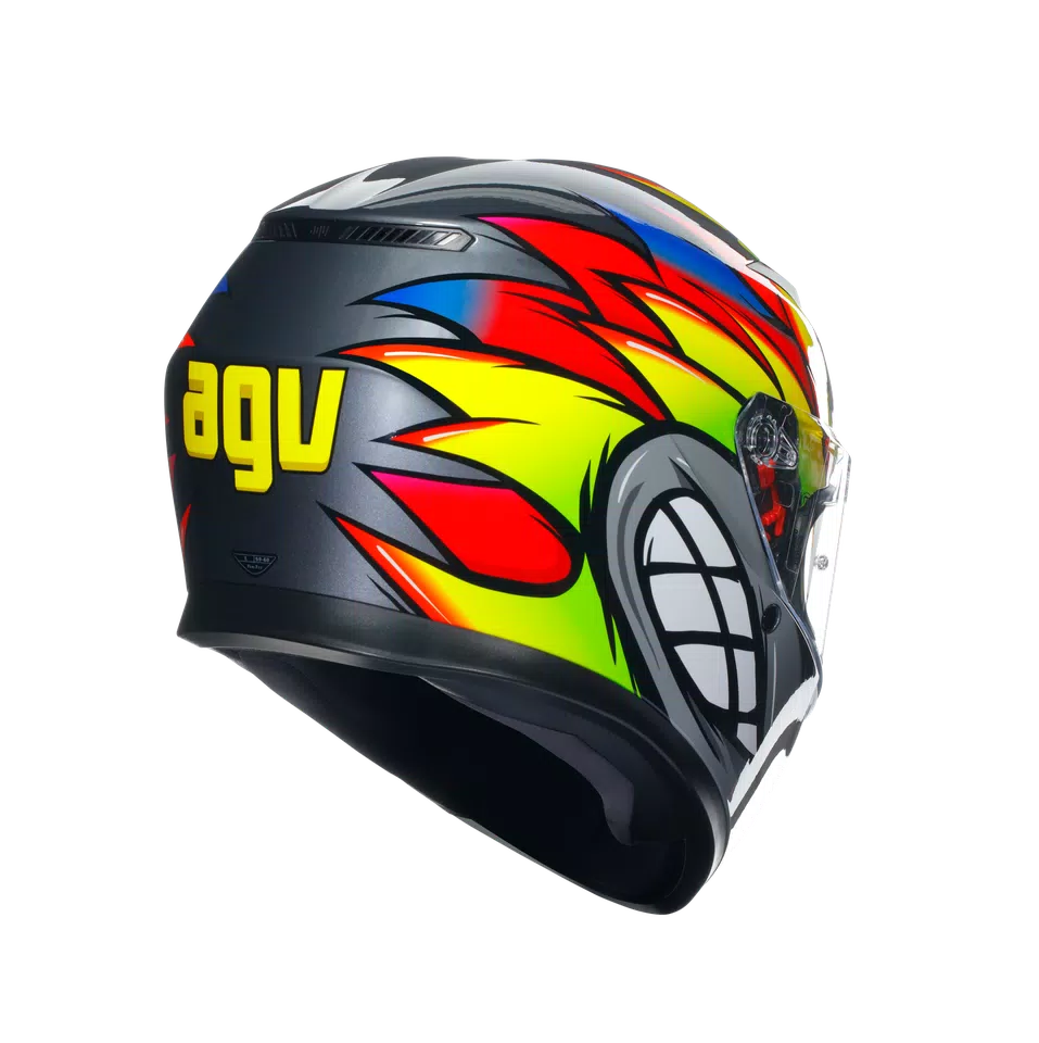 Casco AGV K3 - Birdy 2.0 - Gris/Amarillo/Rojo