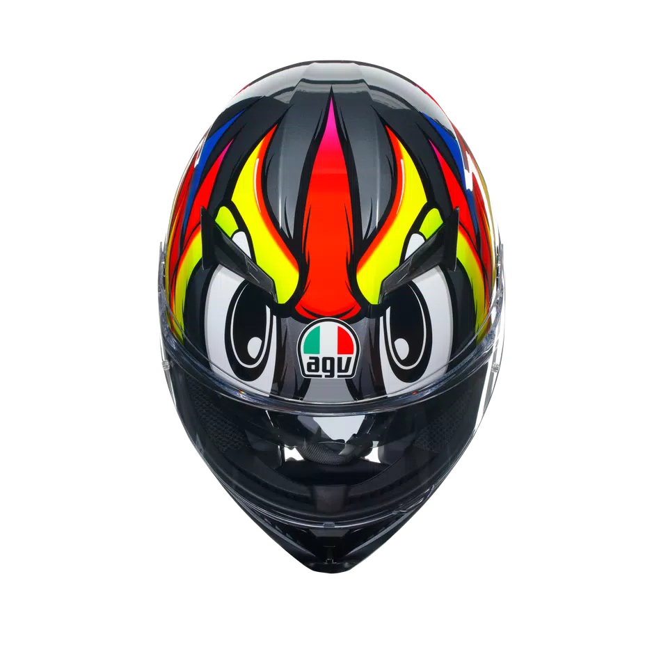 Casco AGV K3 - Birdy 2.0 - Gris/Amarillo/Rojo