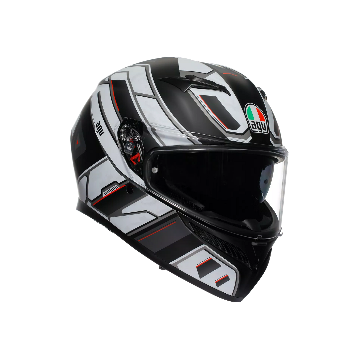Casco K3 Rivia - negro mate/blanco