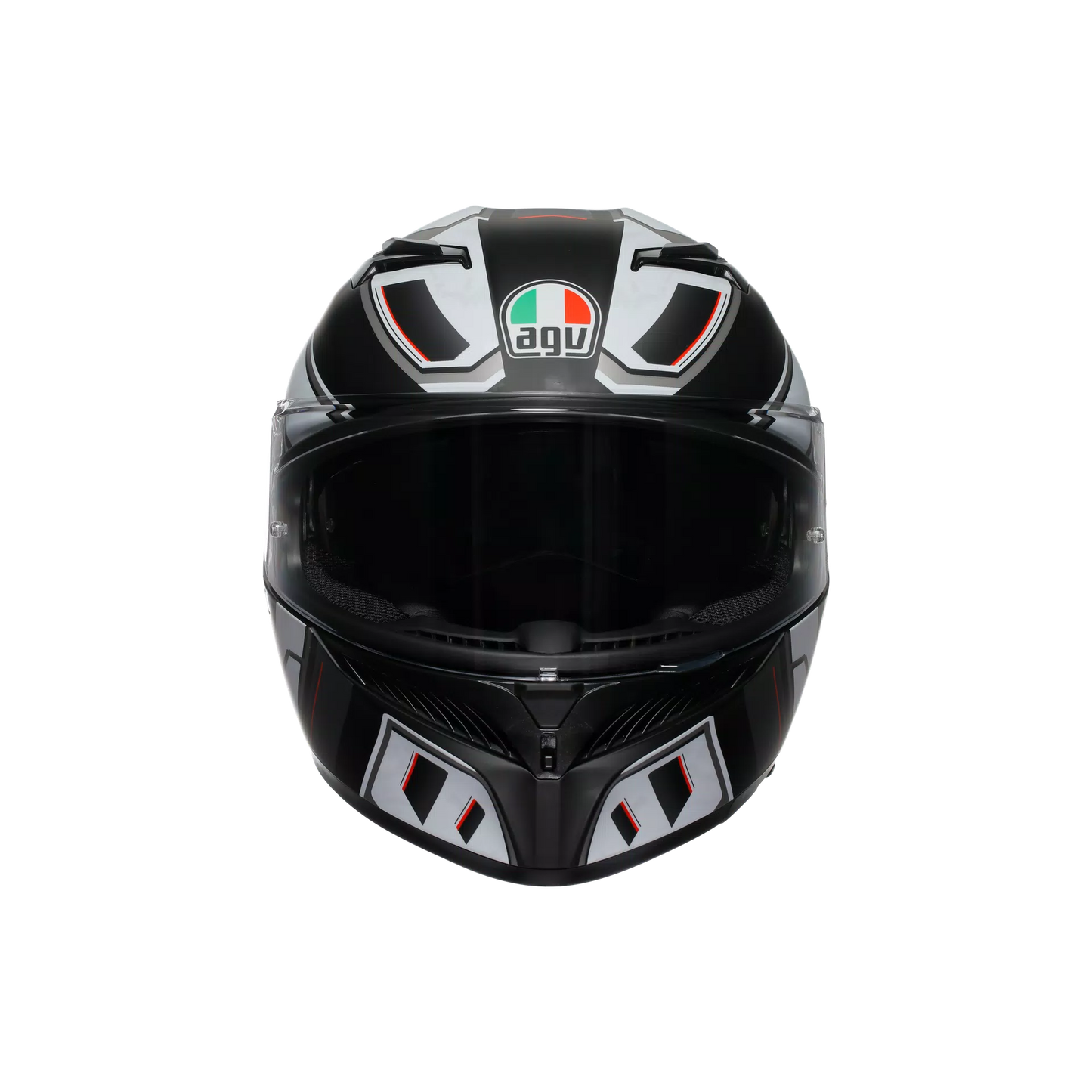 Casco K3 Rivia - negro mate/blanco