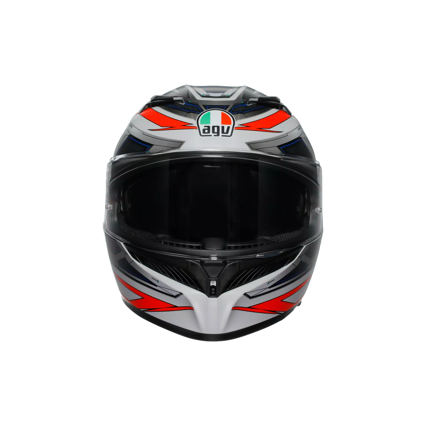 Casco K3 Space - blanco mate/rojo