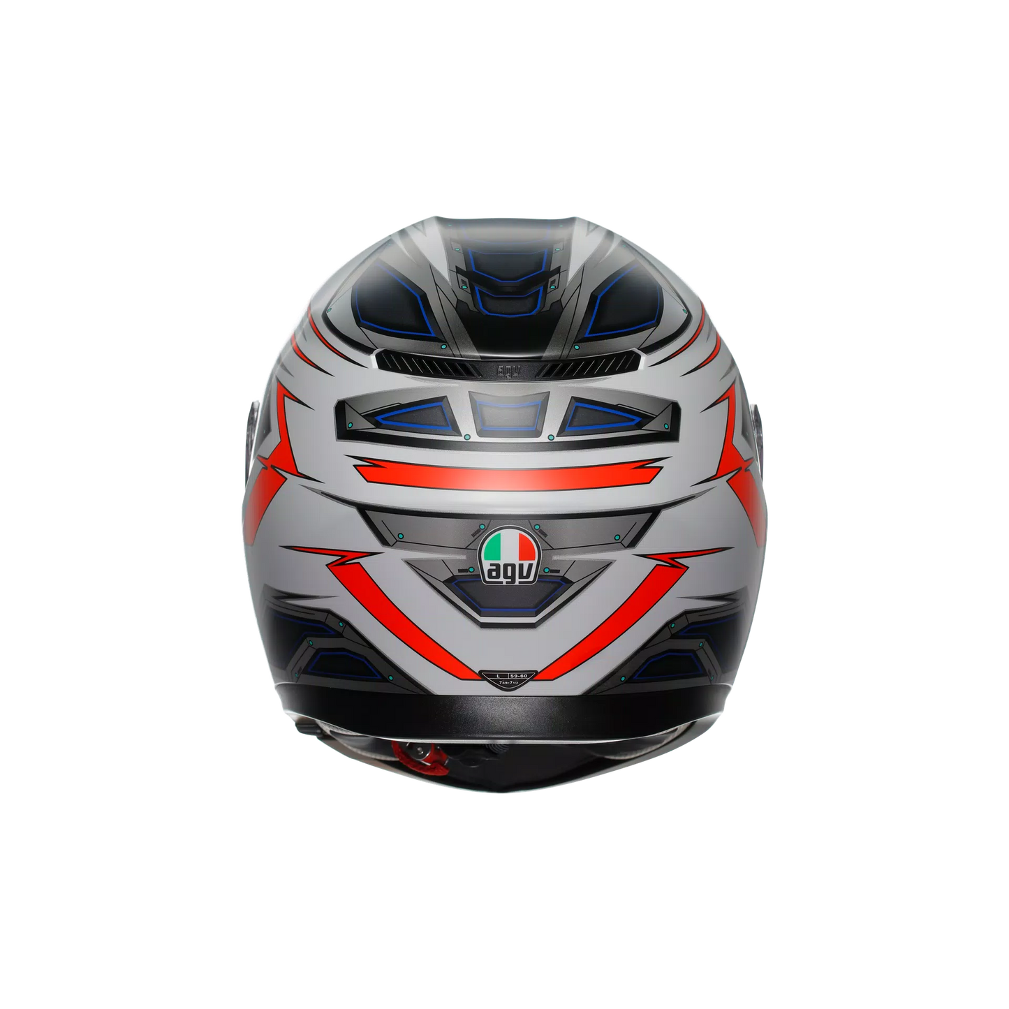 Casco K3 Space - blanco mate/rojo