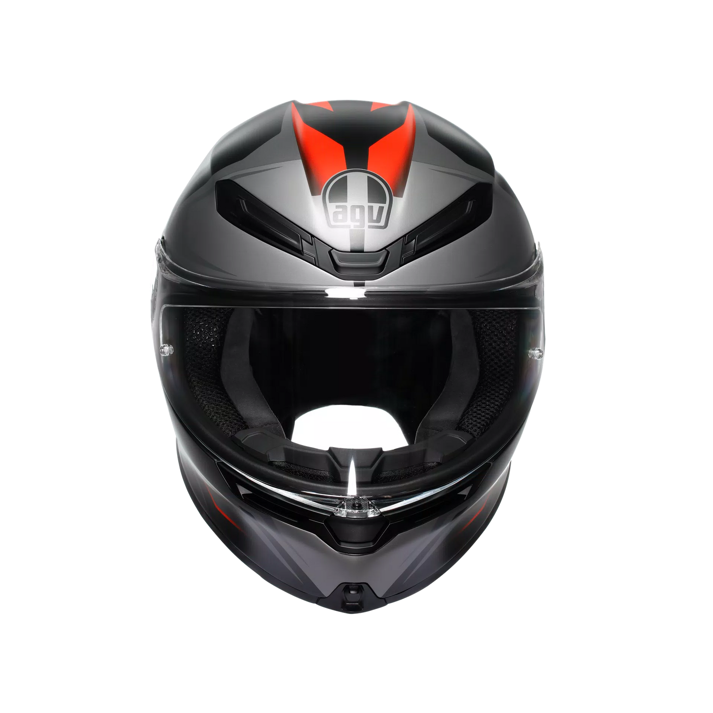 Casco AGV K6 S Karve - negro mate/gris/rojo
