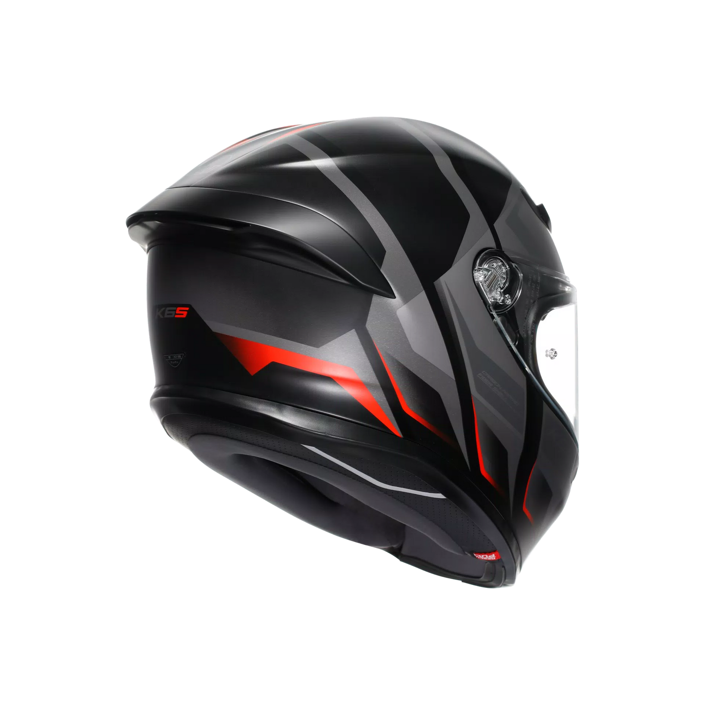 Casco AGV K6 S Karve - negro mate/gris/rojo