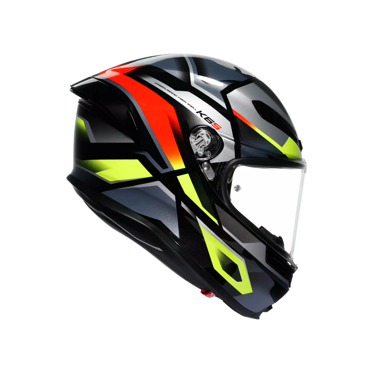Casco AGV K6 S Erazer - negro/rojo/amarillo