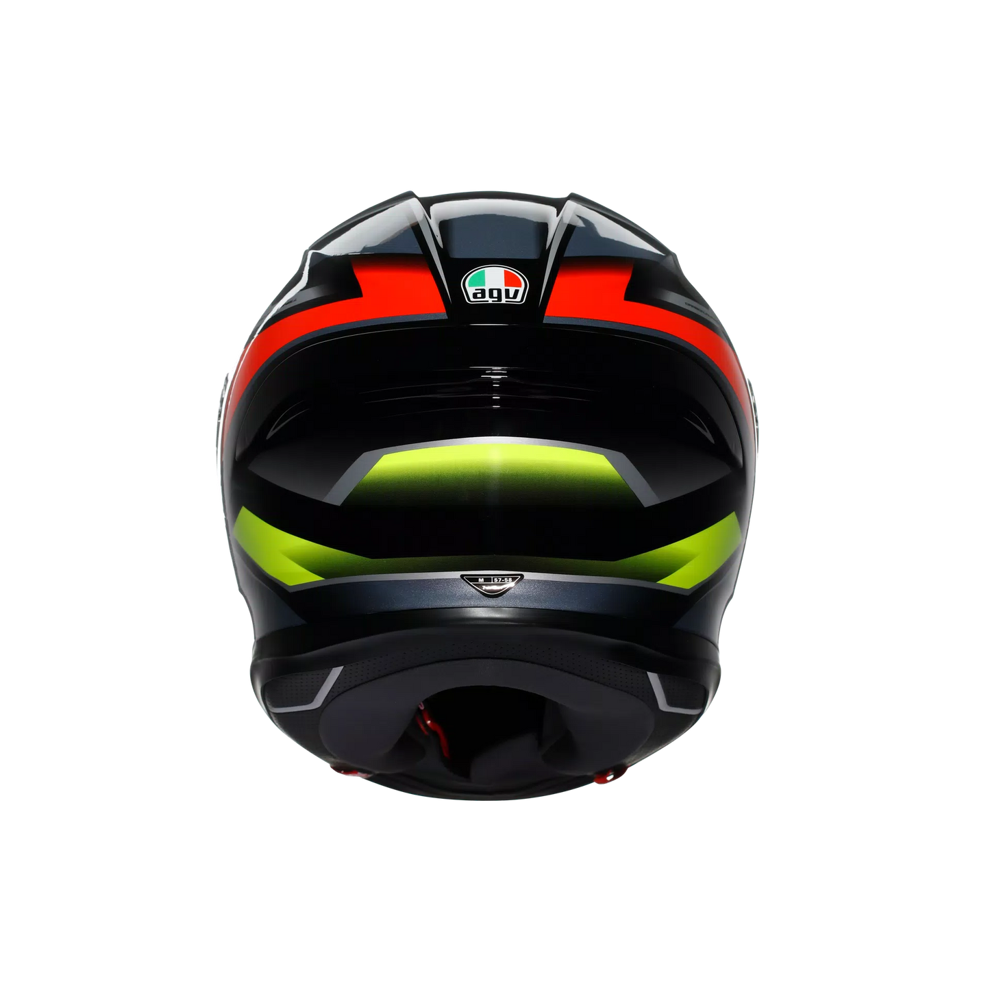 Casco AGV K6 S Erazer - negro/rojo/amarillo