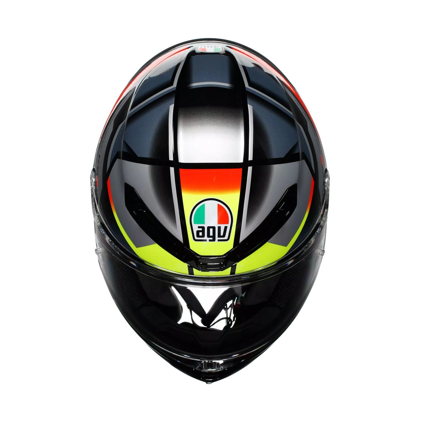Casco AGV K6 S Erazer - negro/rojo/amarillo