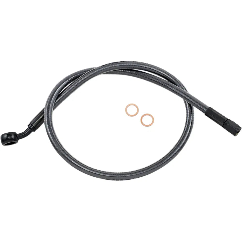 Kit de línea de freno delantero específico para ABS Designer Series de longitud alternativa - Línea de freno - 10 mm-35° - 27" - Black Pearl