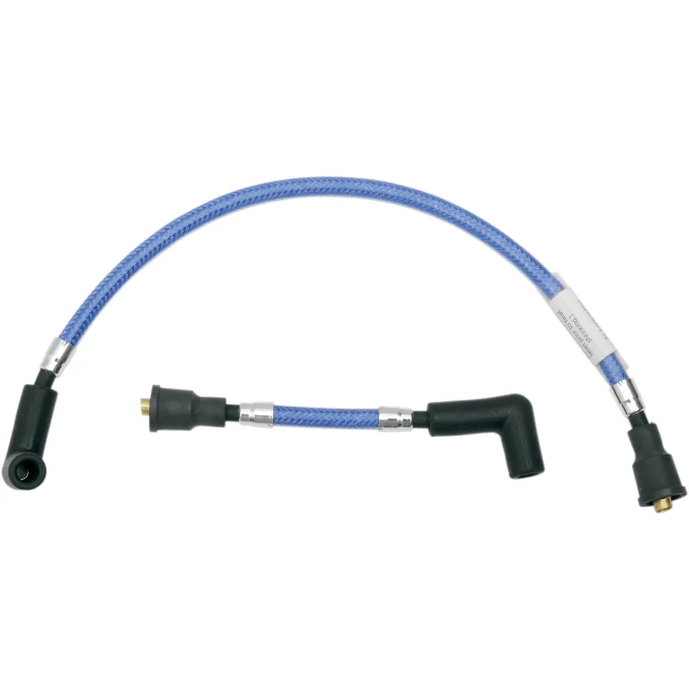 Cable trenzado de bujía - Cables de bujía - Azul manzana caramelo - FX/FL '65-'99