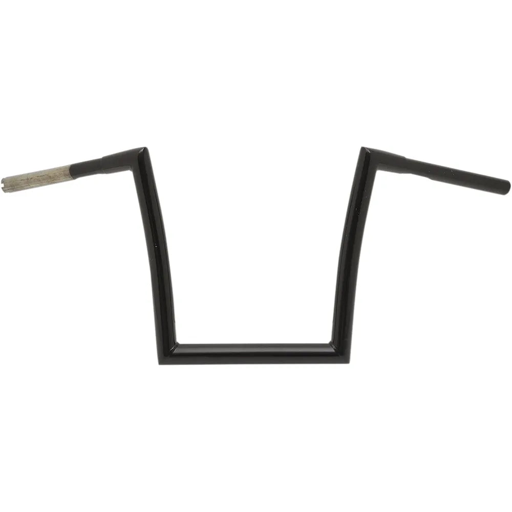 Black 1-1/4" Fat Bobber Strip Handlebar With 14" Rise