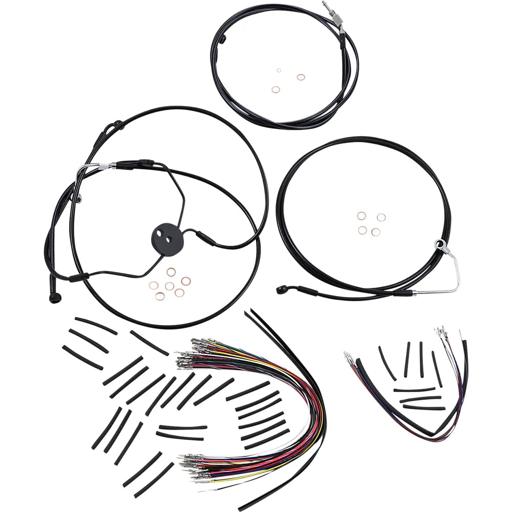 Kit de instalación de manillar XR - Kit de instalación de manillar XR - Colgadores Ape de 15"-17" - FLTRSE '09-'12 - Negro