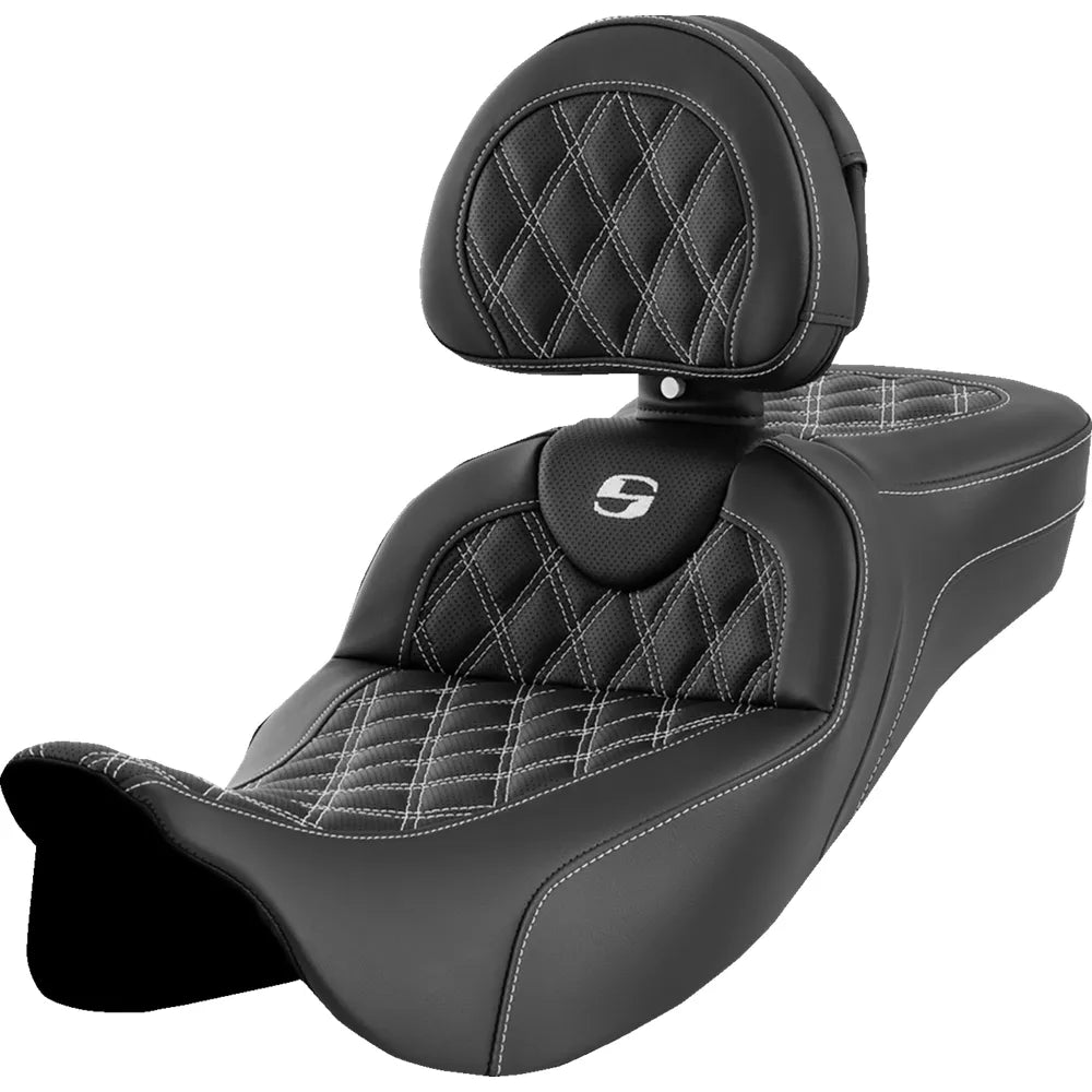 Asiento de alcance extendido Roadsofa™ - Asiento de alcance extendido Roadsofa™ - Costura de celosía - Costura blanca - con respaldo - FL '08-'24