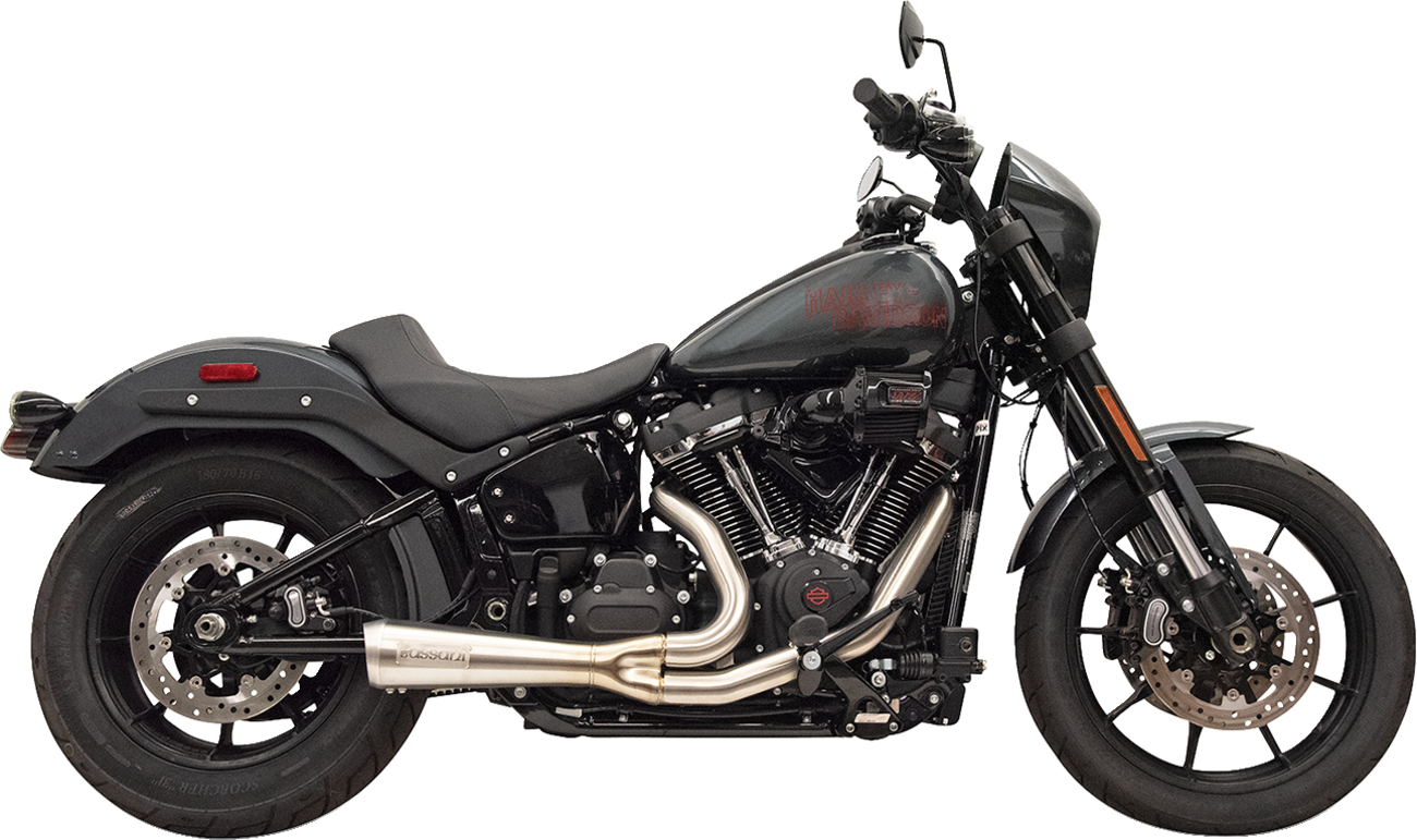 Sistema de escape The Ripper 2 en 1 - Sistema de escape Ripper 2 en 1 con silenciador megáfono - Corto - Inoxidable - 49 estados - M8 Softail
