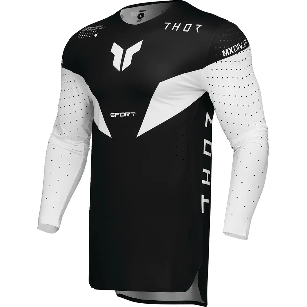 Camiseta Sportmode Strike: blanco/negro