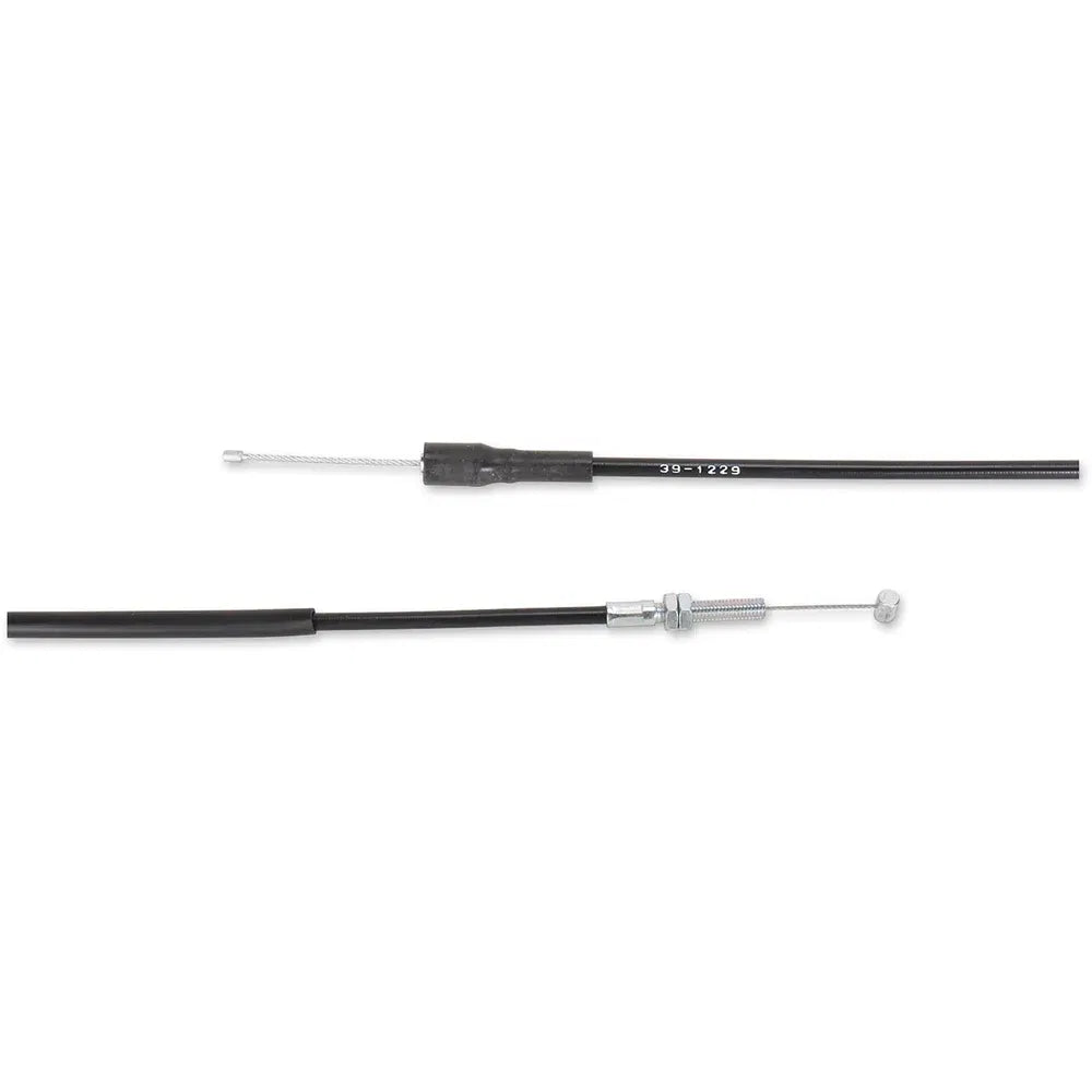 Cable del acelerador de vinilo negro.