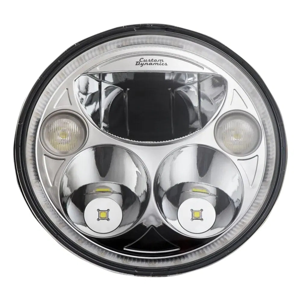 7" TruBEAM® Headlamp - Chrome - Chieftain