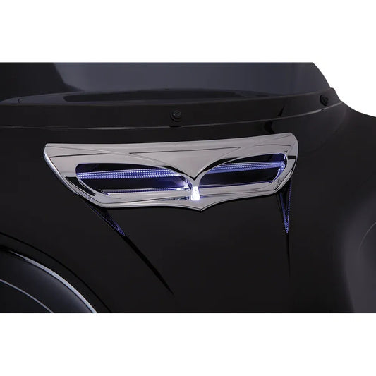 Embellecedor de ventilación de carenado con iluminación led