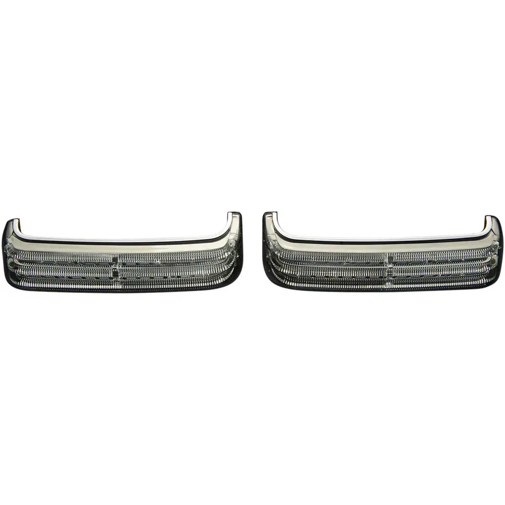 Saddlebag LED Lights - Sequential - Chrome/Smoke