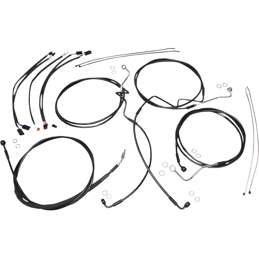 Kit de instalación de manillar XR - Kit de instalación de manillar XR - Colgadores Ape de 12"-14" - FLHRXS '17-'20 - Negro