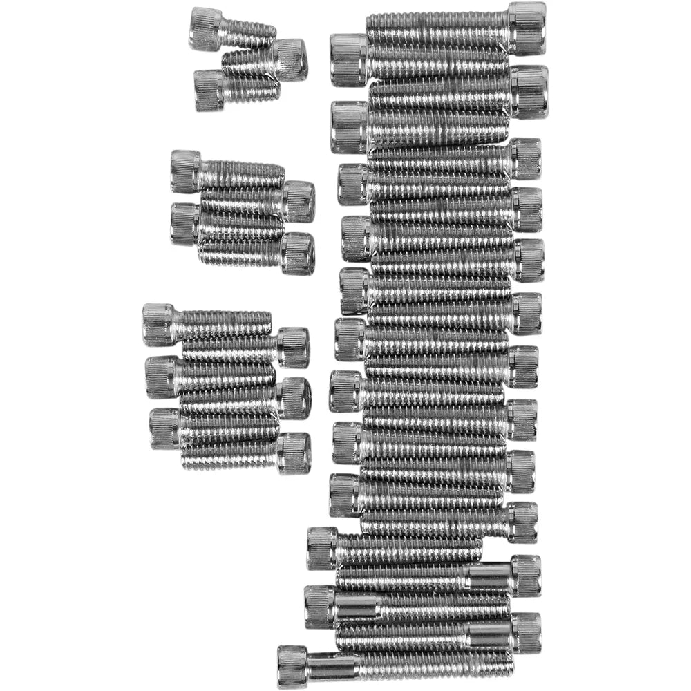 Juego de tornillos allen estriado cromo