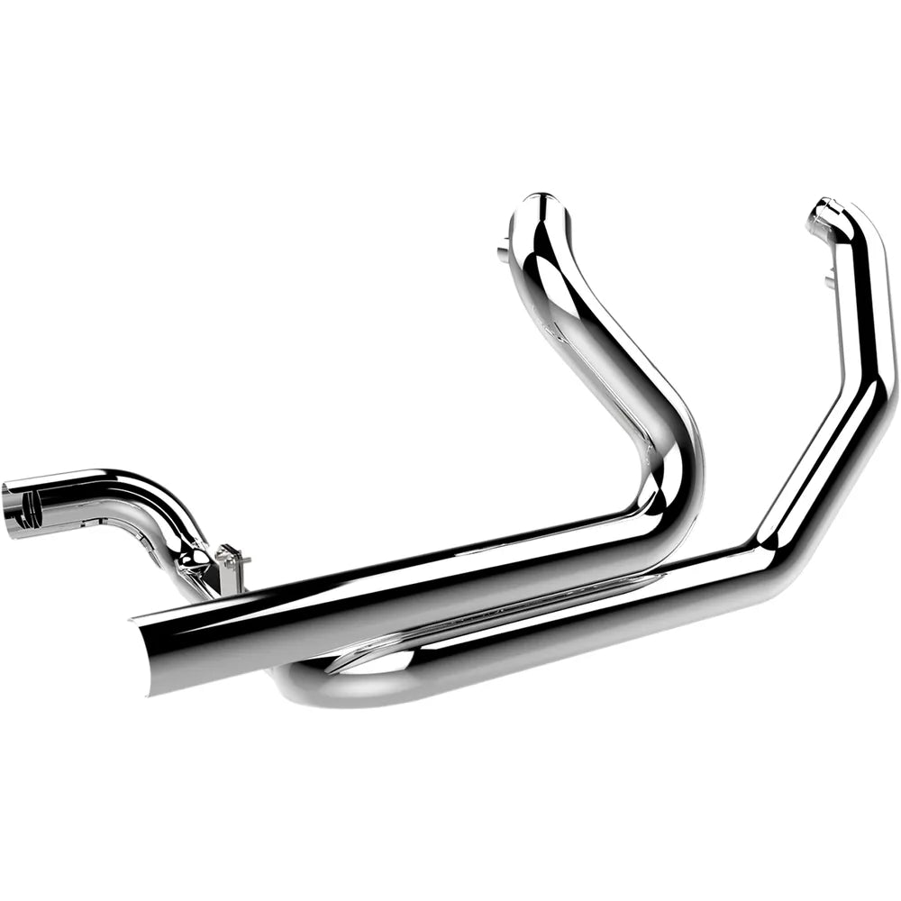 2:2 Headpipe with Heat Shield - Chrome