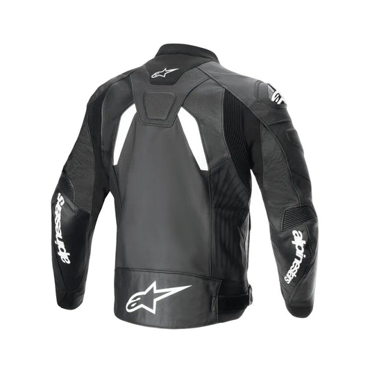 Chamarra de piel Alpinestars GP Plus R v4 Airflow - negra/blanco