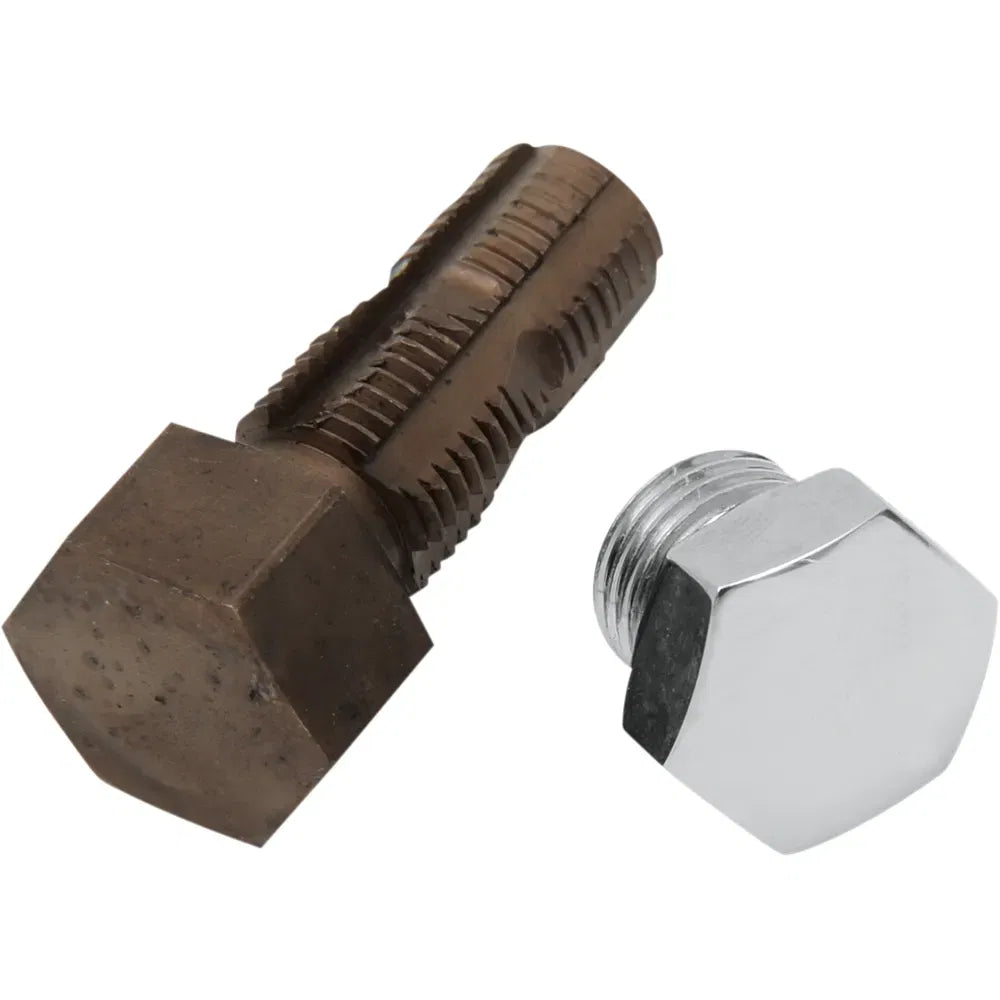 Chrome Drain Plug w/Tap