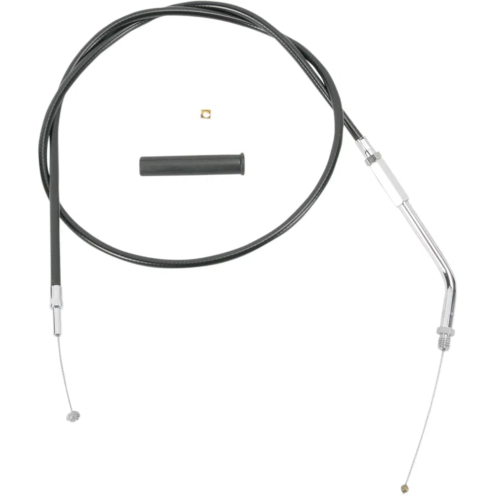 Cable de acelerador/ralentí de vinilo negro
