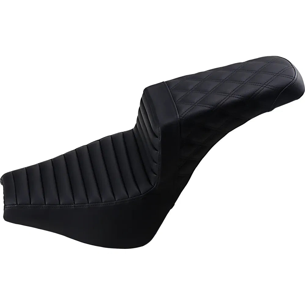 Step Up Seat - Tuck and Roll/Lattice Stitched - Black49060