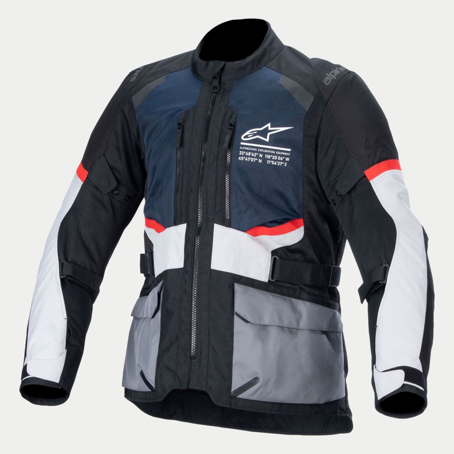 Chamarra Andes Air Drystar - Azul oscuro/Negro/Gris hielo