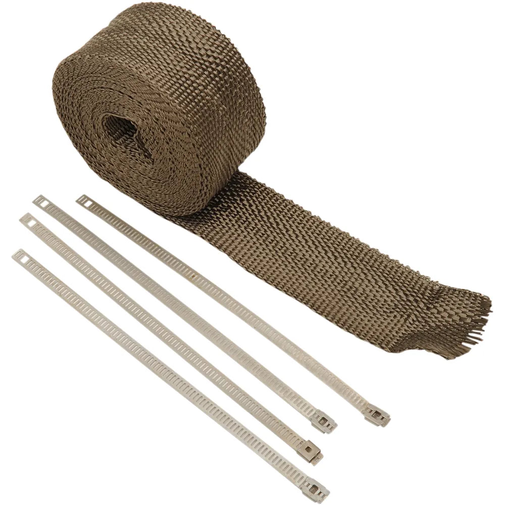Exhaust Wrap Kit - Metallic - 2x25