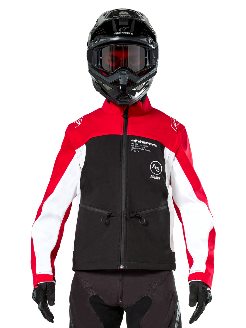 Chamarra Alpinestars Lite-Dura Softshell - negro/rojo/blanco