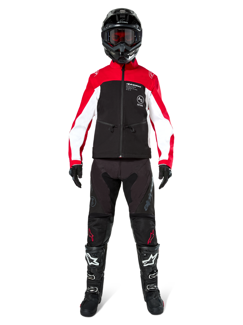 Chamarra Alpinestars Lite-Dura Softshell - negro/rojo/blanco