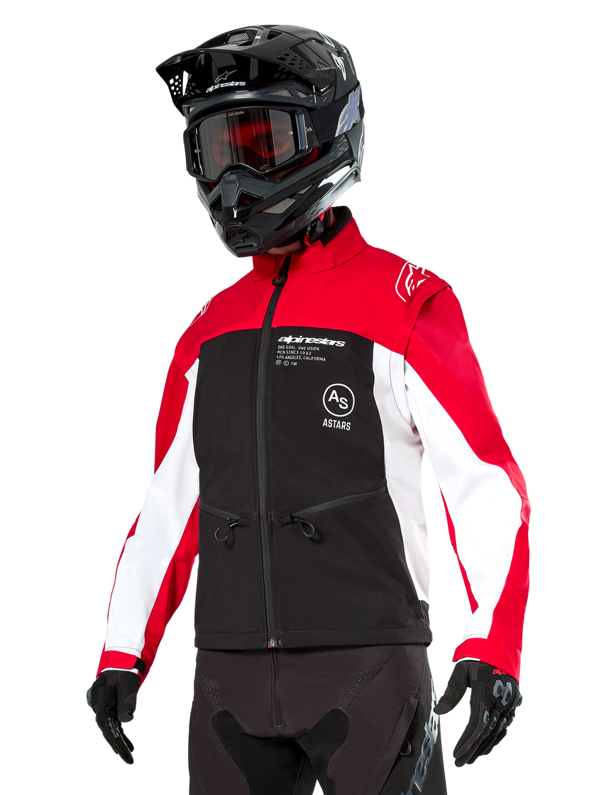 Chamarra Alpinestars Lite-Dura Softshell - negro/rojo/blanco