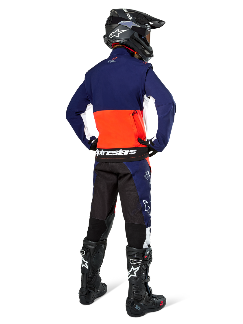 Chamarra Alpinestars Lite-Dura Softshell - azul/naranja/blanco