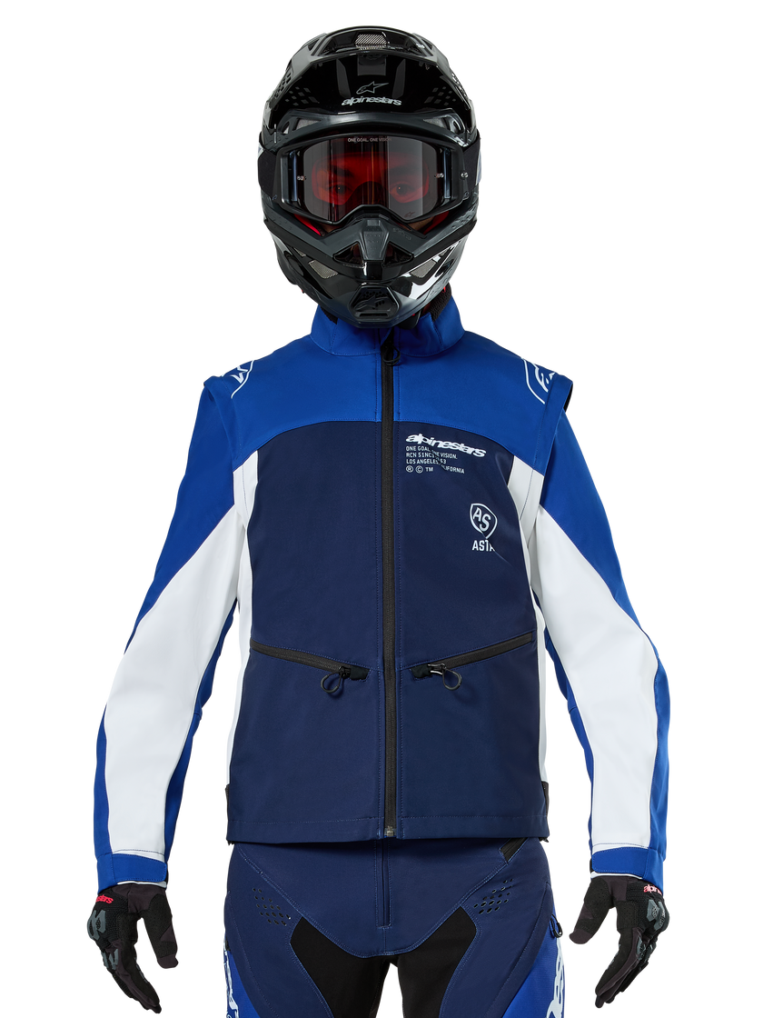 Chamarra Alpinestars Lite-Dura Softshell - marino/azul/blanco