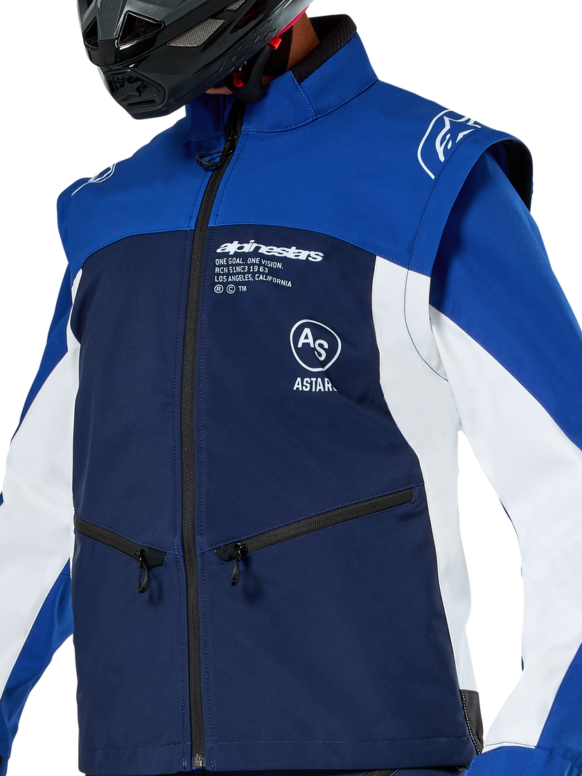 Chamarra Alpinestars Lite-Dura Softshell - marino/azul/blanco