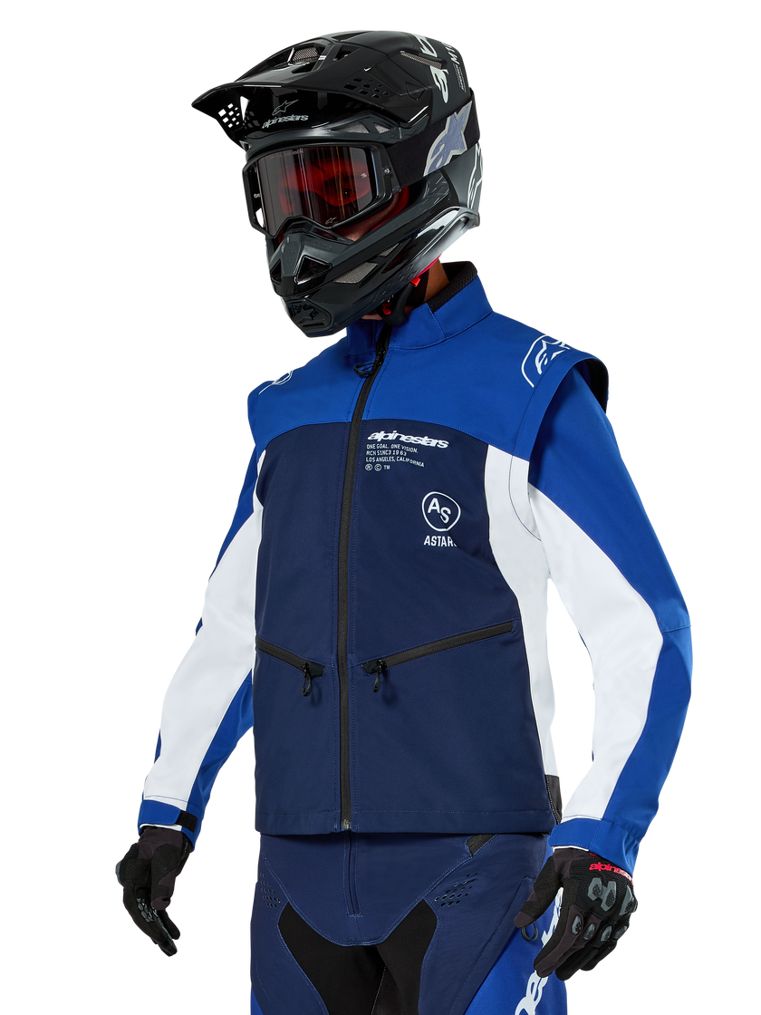 Chamarra Alpinestars Lite-Dura Softshell - marino/azul/blanco