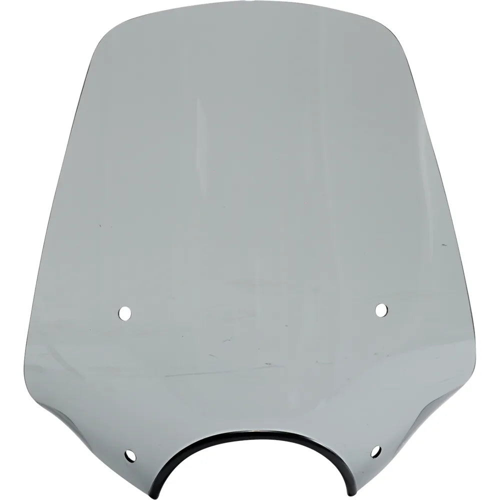 Big Shot Windshield - 9" Headlight Cut out - Black Smoke