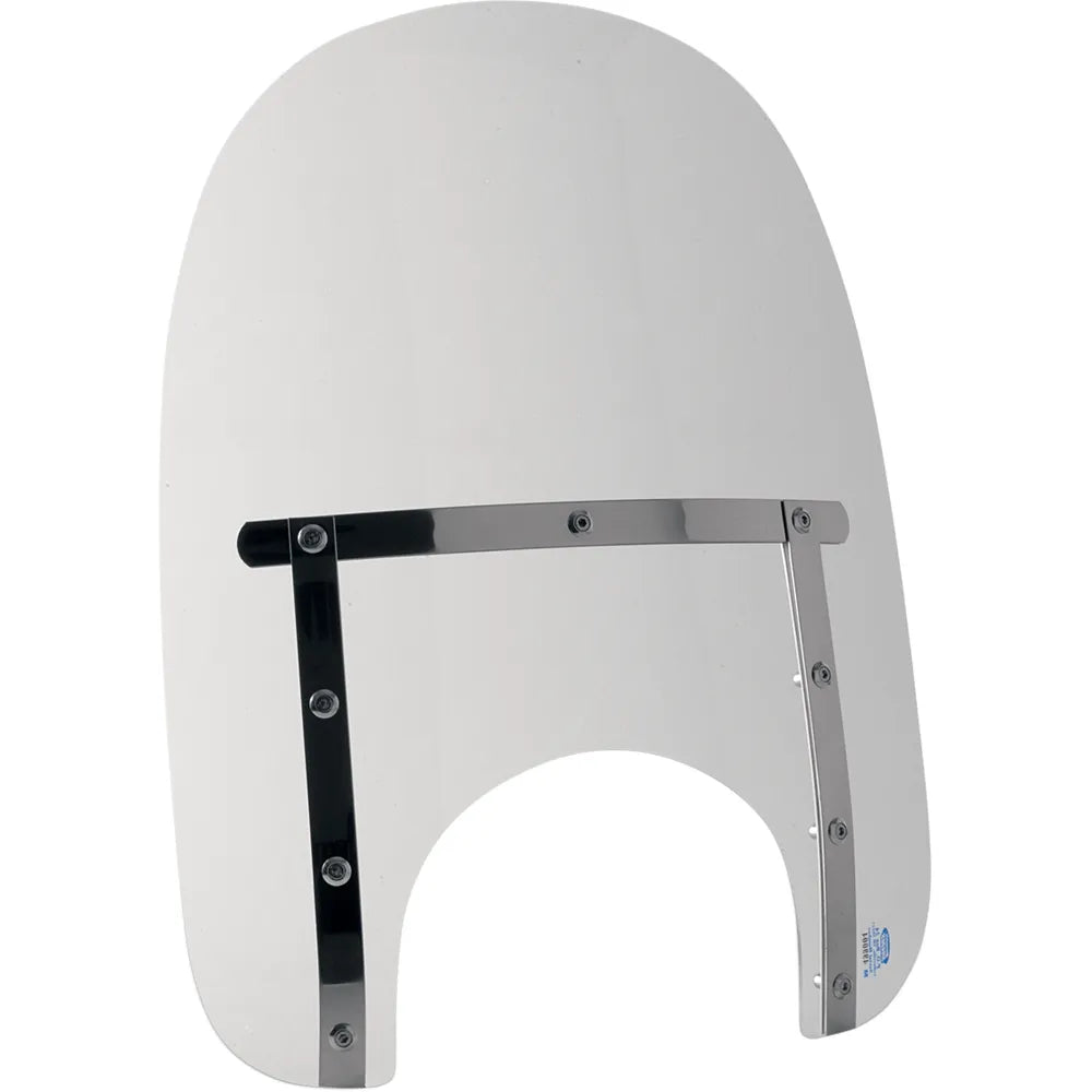 Memphis Slim Windshield - 17" - 9" Headlight Cut - Clear