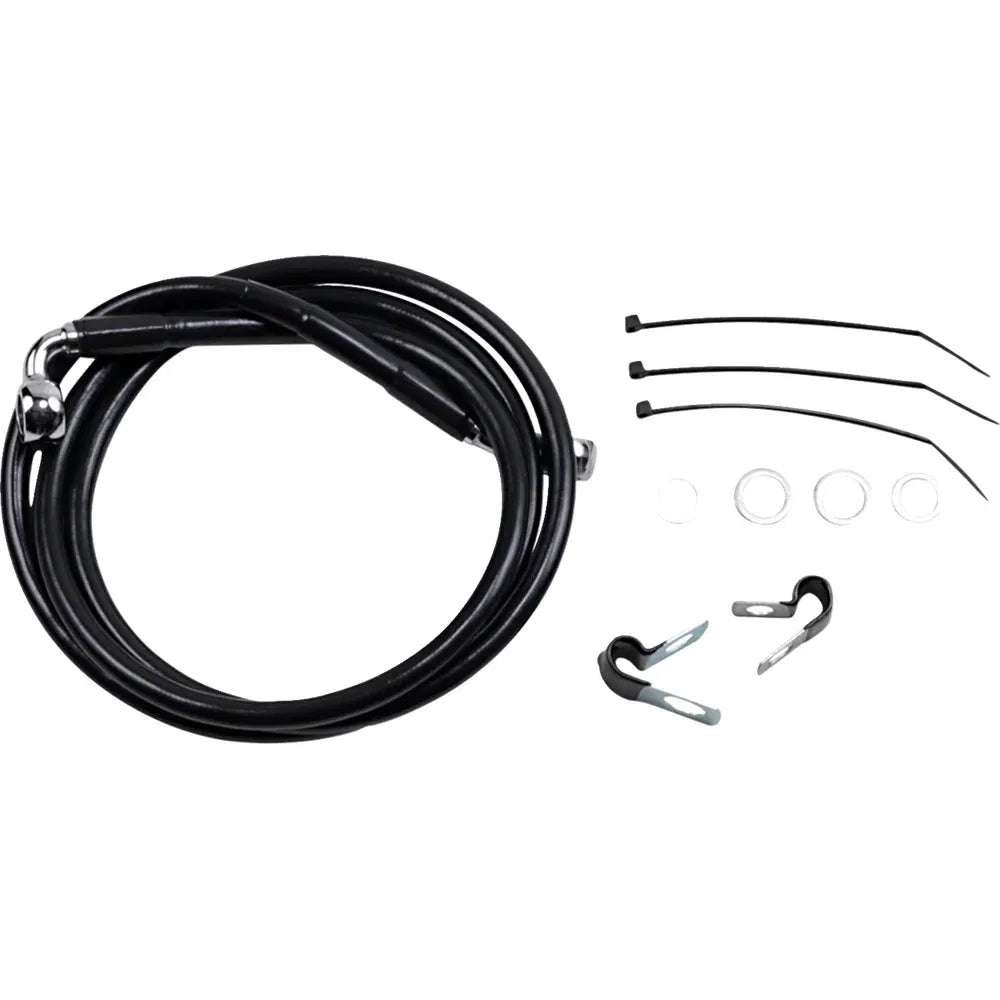Kit de línea de freno de vinilo negro de longitud extendida