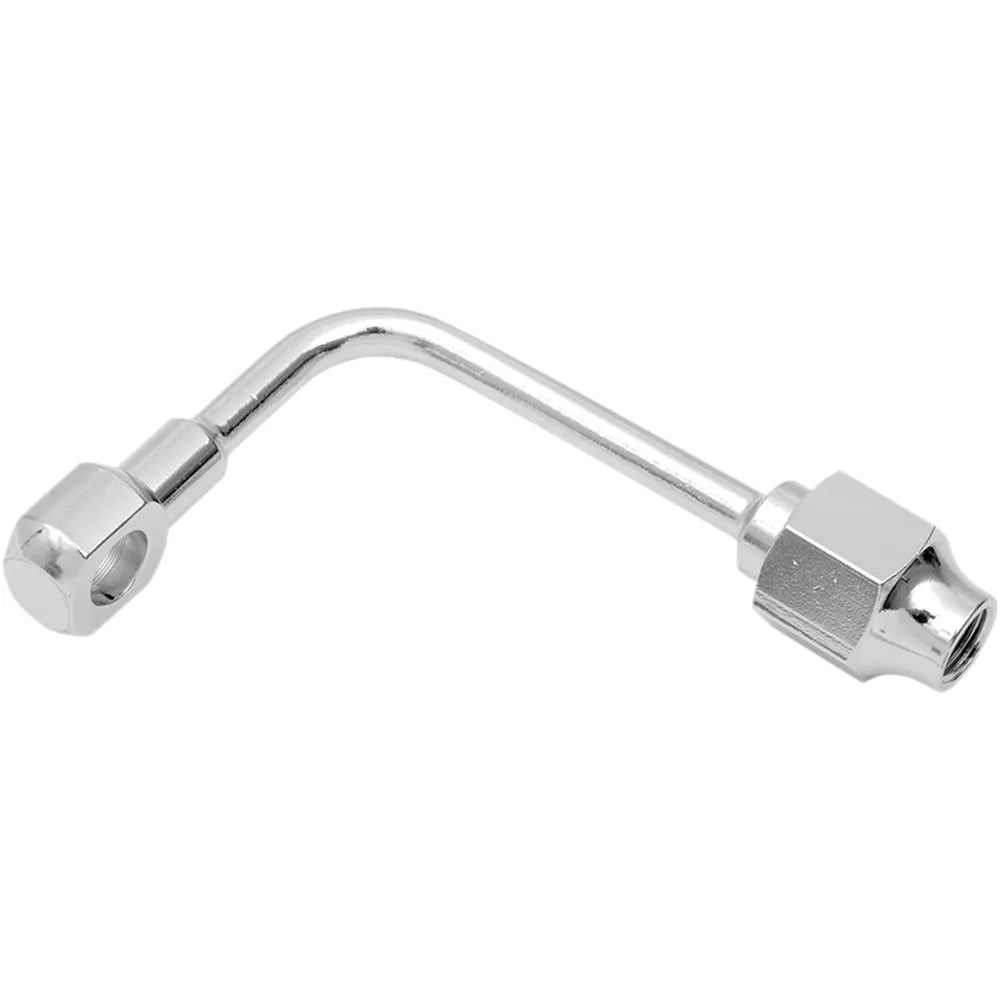 Conector de linea de frenos 3/8" x 1/8" NPT 90° cromo