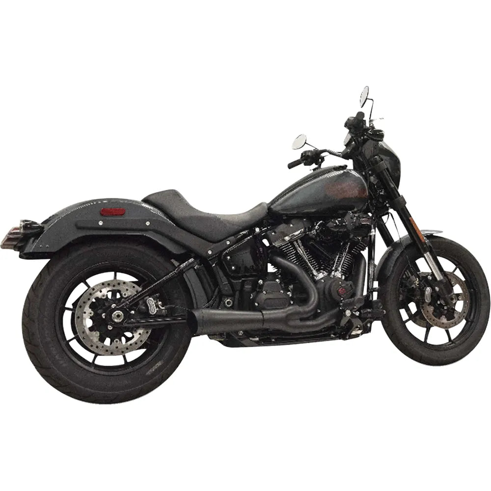 Sistema de escape The Ripper 2 en 1 - Sistema de escape Ripper 2 en 1 con silenciador Megáfono - Corto - Cromado - 49 estados - M8 Softail