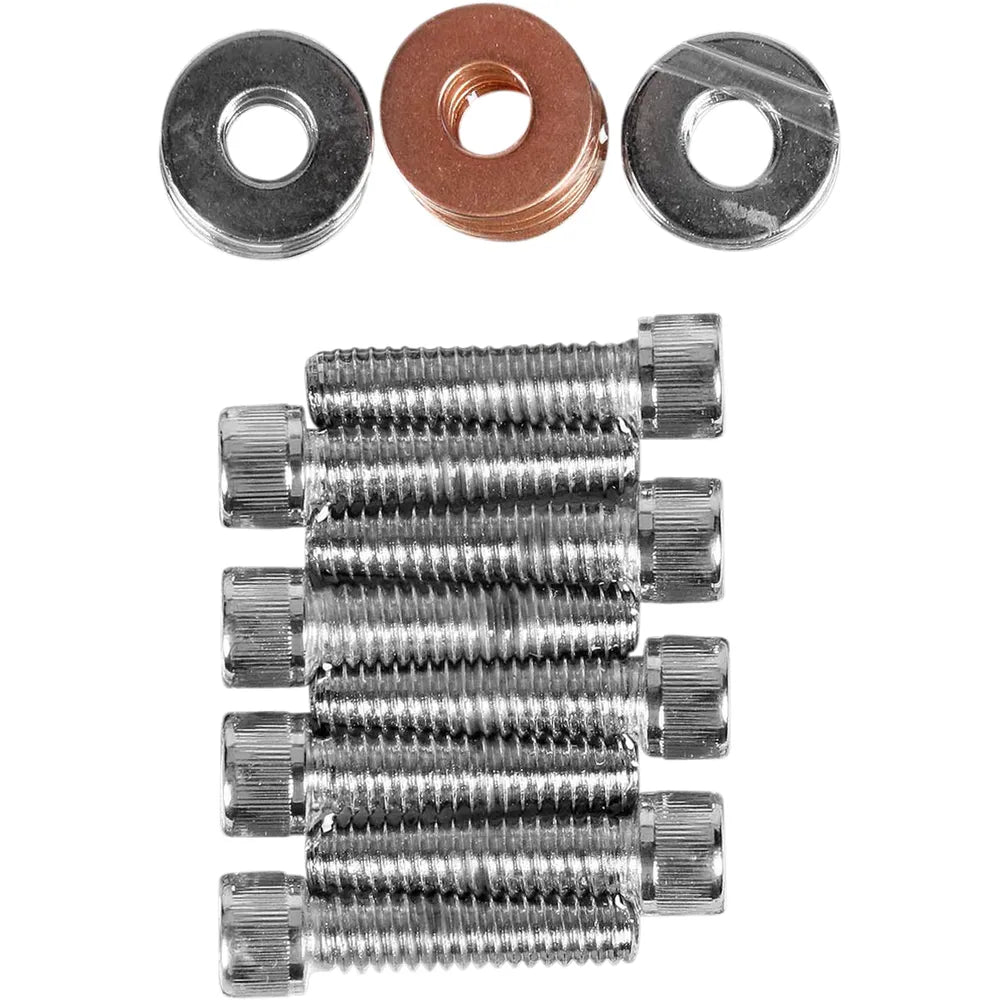 Tornillos de la cubierta de balancines allen estriado cromo