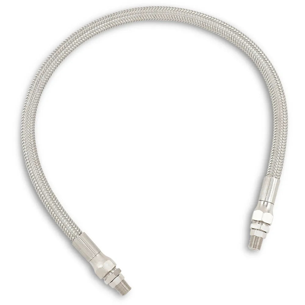 Oil Line with Fittings - Stainless Steel - 20"