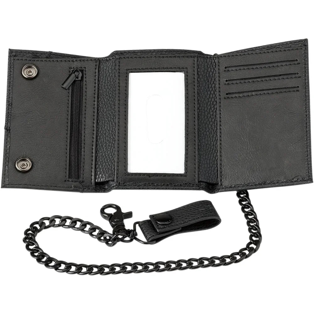 Cartera de cuero clásica