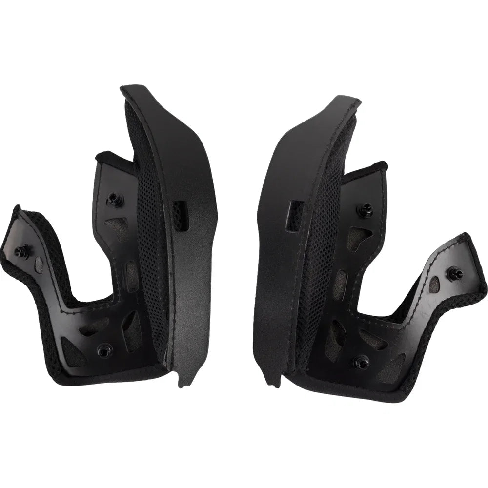 Almohadillas negras para mejillas del casco fleet juvenil