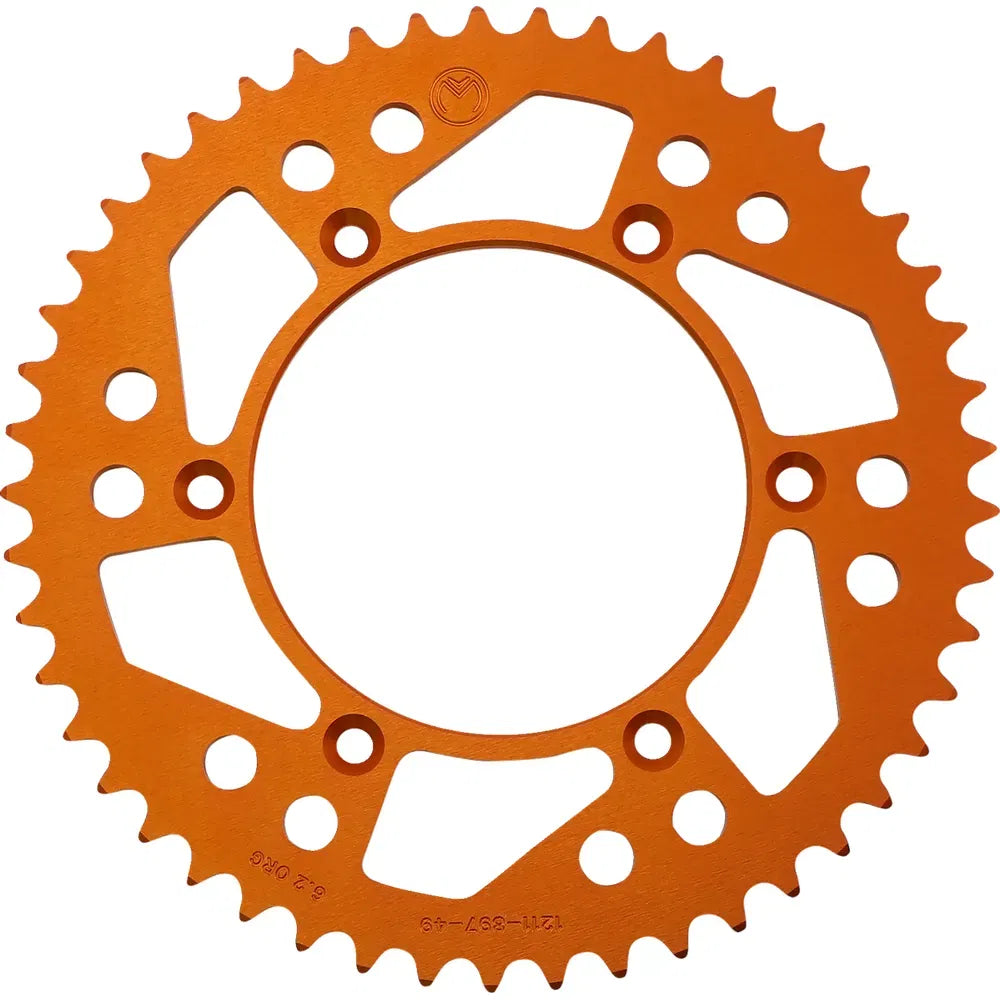 Corona Trasera Aluminio - Corona Trasera - Aluminio - 49 Dientes - Naranja - Husaberg/Husqvarna/KTM
