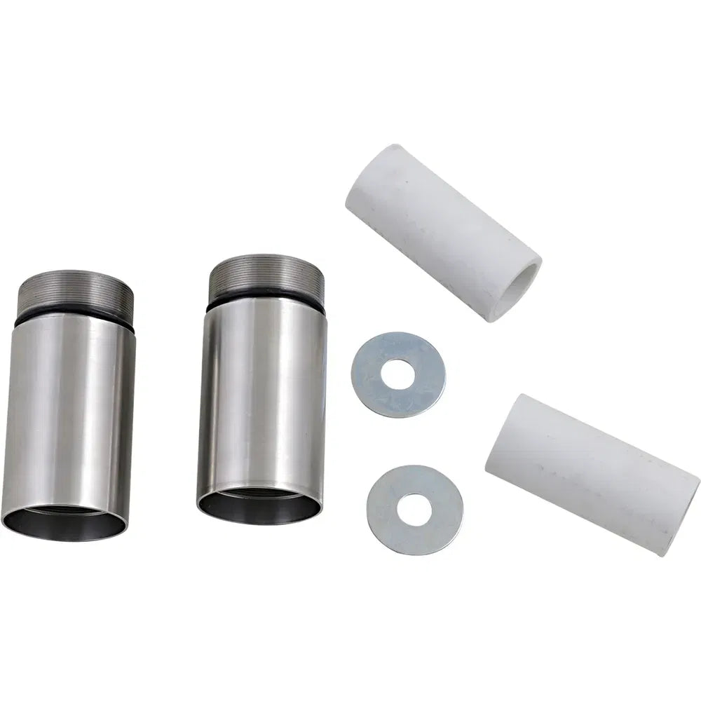 Chrome Fork Tube Extensions - 49 mm Diameter - Extends +3"