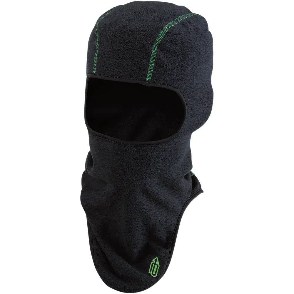 Balaclava Fleece - Black/Green - Large/XL